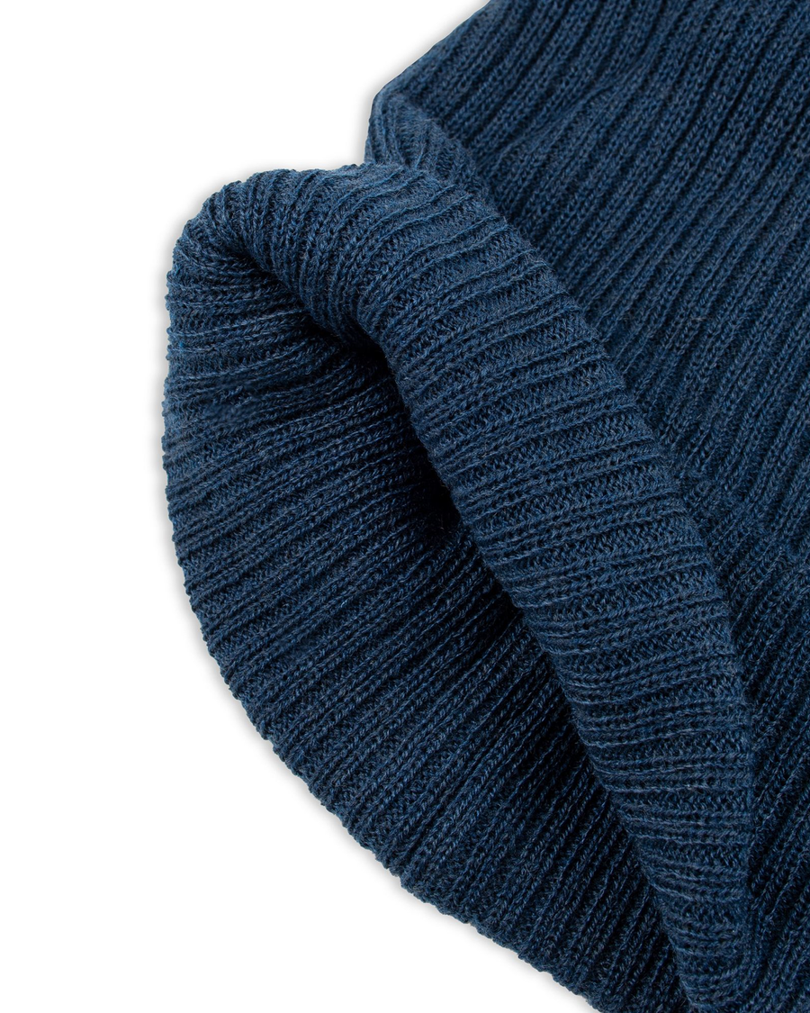 (image for) Popular Recycled Double Knit Ribbed Beanie w/ Woven Seasonal Graphic